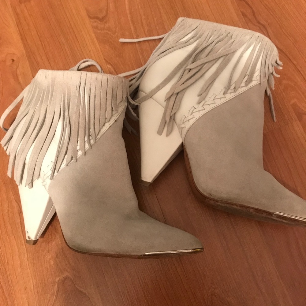 IRO fringe booties
